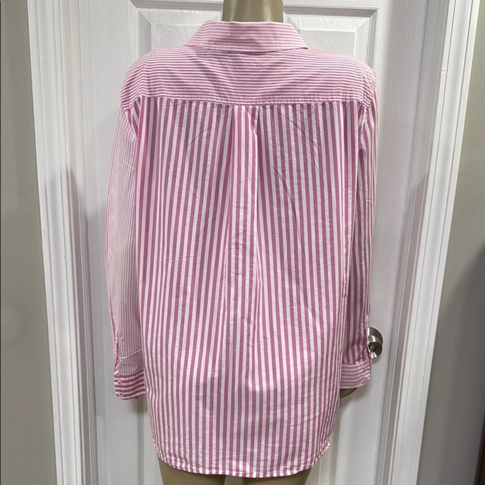 TALBOTS MODERN CLASSIC SHIRT- MIXED STRIPE - Picture 5 of 9